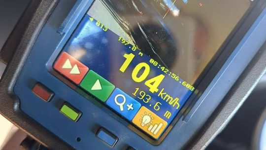 104 km/h w obszarze zabudowanym – kierowca stracił prawo jazdy