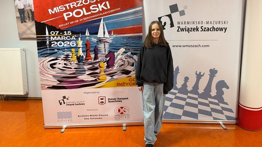 Amelia Witkowska na szachowych mistrzostwach Polski z udziałem zawodniczki ze Złotowa