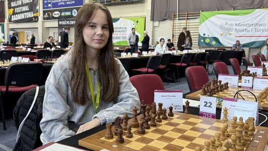 Amelia Witkowska z SP2 Złotów na Mistrzostwach Polski Juniorek Młodszych do lat 14 w Suwałkach