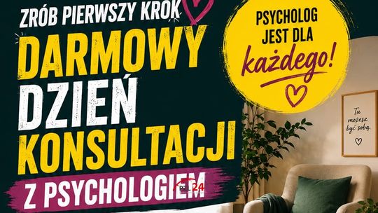 Darmowy dzień konsultacji z psychologiem w Złotowie. To szansa, by zrobić pierwszy krok