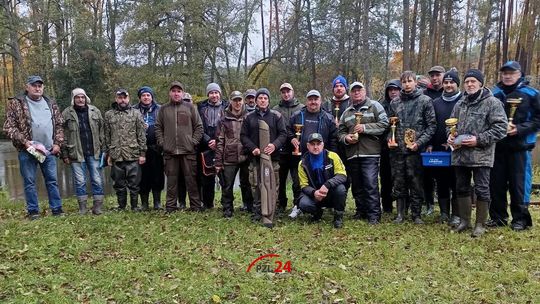 Deszcz nie przeszkodził wędkarzom. Znamy zwycięzców Pucharu Prezesa Koła PZW Zakrzewo