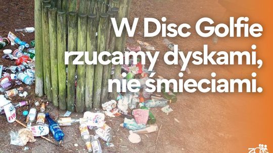 Dość aktów wandalizmu w złotowskim Disc Golf Parku