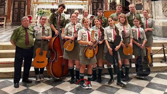 Harcerski Zespół Mandolinowy Frygi ze srebrnym medalem we Florencji