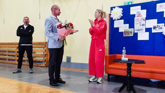 Inspirujące spotkanie z mistrzynią. Klaudia Adamek odwiedziła swoją szkołę w Złotowie