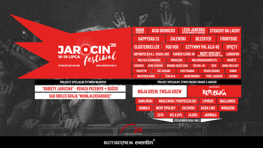 Jarocin Festival 2026: ruszył podział na sceny i dni. Wystartowała sprzedaż biletów jednodniowych