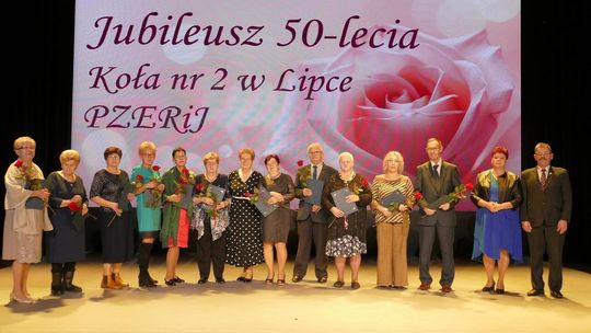 Jubileusz 50-lecia Koła Emerytów, Rencistów i Inwalidów nr 2 w Lipce