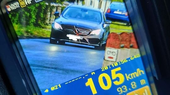 Kolejny raz za szybko w Lipce – kierowca stracił prawo jazdy