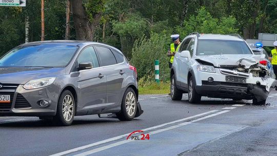 Kolizja na skrzyżowaniu Osowo – Potulice. Na szczęście bez rannych