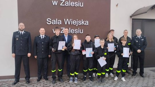 Młodzi strażacy sprawdzili swoją wiedzę. Gminne eliminacje OTWP w Zalesiu