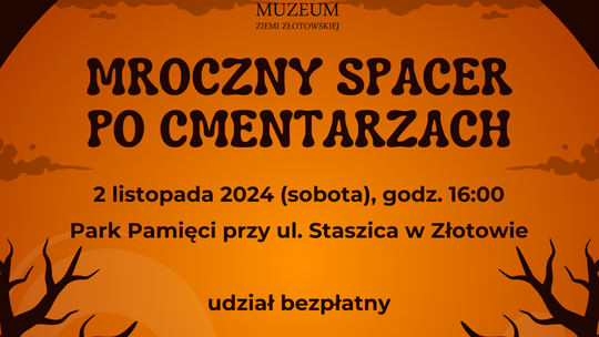 Mroczny spacer po cmentarzach z przewodnikiem Januszem Justyną i Małgorzatą Chołodowską