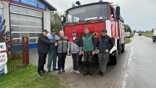 Najmłodsza OSP w Polsce ma już swój pierwszy wóz bojowy. Pojazd trafił do Skórki z bazy wojskowej