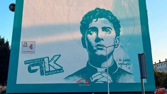 Największy w Polsce mural ze św. Stanisławem Kostką powstał w Złotowie
