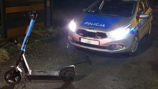 Nietrzeźwi kierowcy hulajnóg elektrycznych zatrzymani w powiecie złotowskim