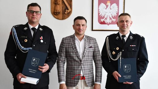 Nowe kierownictwo ochrony przeciwpożarowej w gminie. Spotkanie w Urzędzie Gminy Zakrzewo