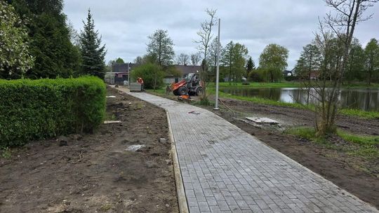 Nowy chodnik w Głubczynie coraz bliżej ukończenia