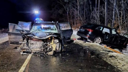 Poważny wypadek na drodze wojewódzkiej 189. Trasa Górzna–Jastrowie całkowicie zamknięta