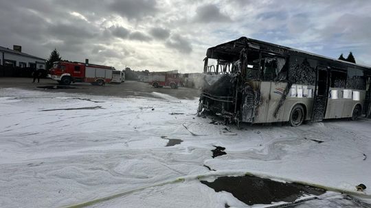 Pożar autobusu w Okonku – szybka reakcja strażaków zapobiegła większym stratom Pożar autobusu w Okonku – szybka reakcja strażaków zapobiegła większym stratom