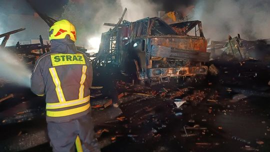 Pożar budynku gospodarczego w Lubniczce