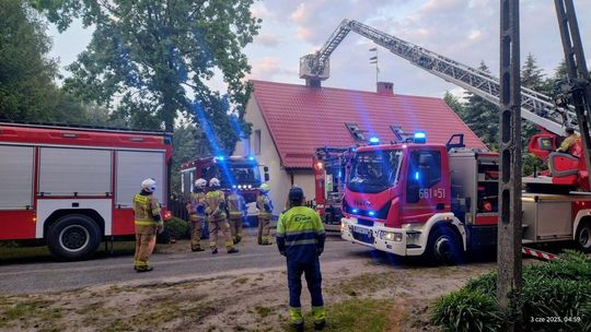 Pożar leśniczówki.  Strażacy opanowali sytuację w zarodku