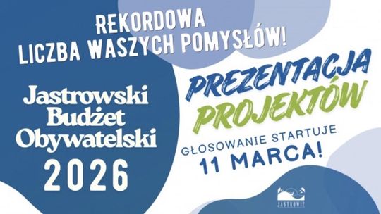 Rekordowe zainteresowanie mieszkańców! 15 projektów zgłoszonych do Budżetu Obywatelskiego 2026 w Jastrowiu Rekordowe zainteresowanie mieszkańców! 15 projektów zgłoszonych do Budżetu Obywatelskiego 2026 w Jastrowiu