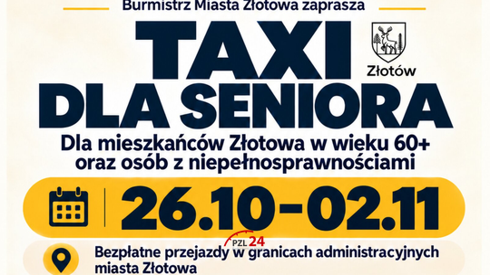 Taxi dla seniora w Złotowie