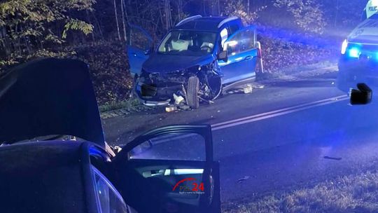 Wypadek na trasie Górzna – Jastrowie. Cztery samochody uczestniczyły w zdarzeniu