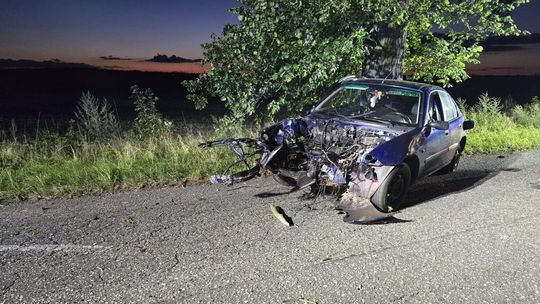 Wypadek na trasie Stara Wiśniewka – Łąkie