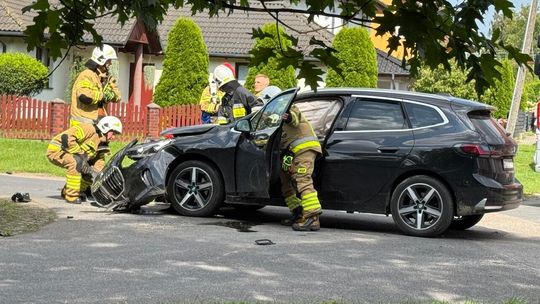 Wypadek przy ul. Potulickich w Złotowie