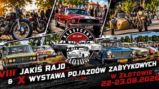 X Wystawa Pojazdów Zabytkowych w Złotowie. Klasyczna motoryzacja ponownie zawładnie miastem