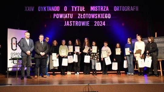 XXIV Dyktando o Tytuł Mistrza Ortografii Powiatu Złotowskiego Jastrowie 2024