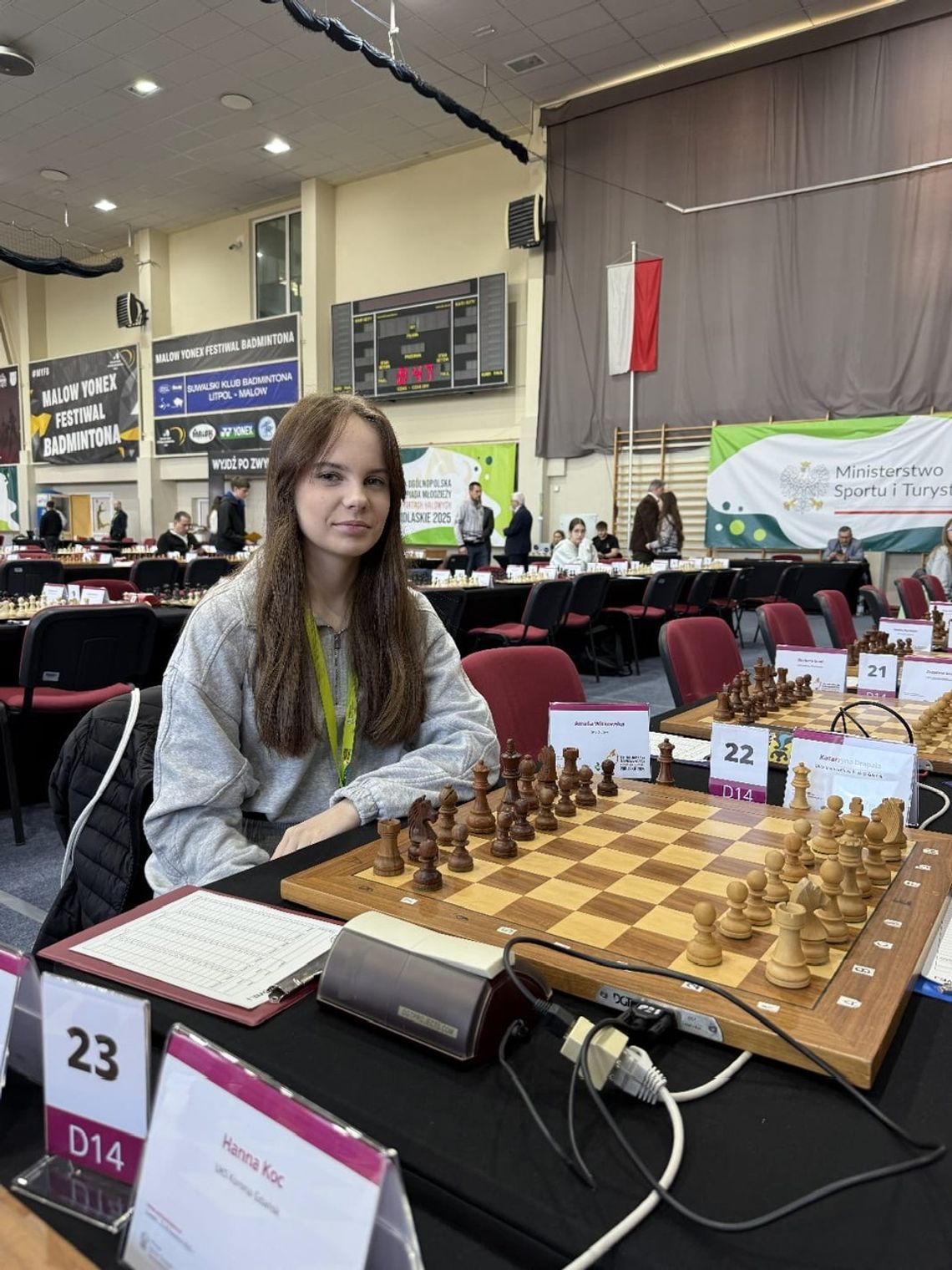 Amelia Witkowska z SP2 Złotów na Mistrzostwach Polski Juniorek Młodszych do lat 14 w Suwałkach
