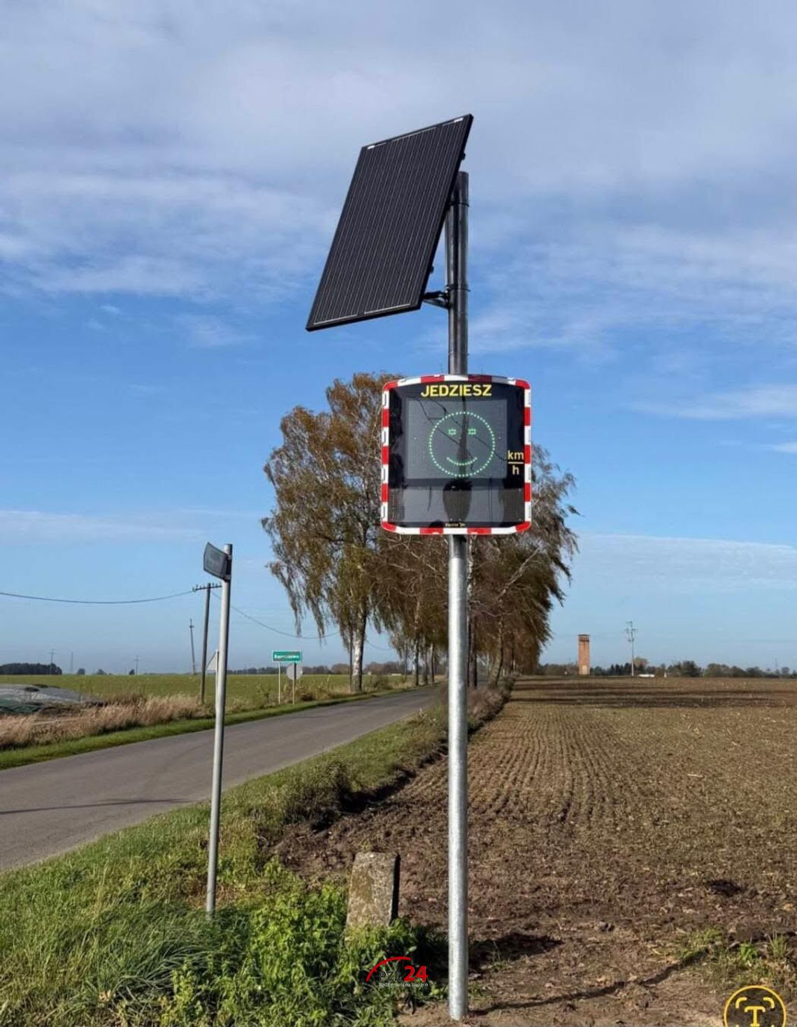 Bezpieczniej w Barankowie. Solarny wyświetlacz prędkości już działa Bezpieczniej w Barankowie. Solarny wyświetlacz prędkości już działa