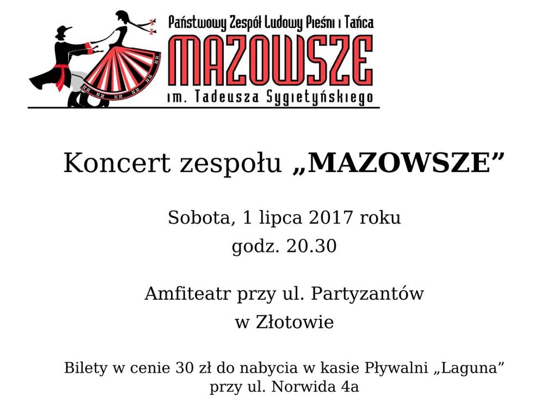Bilety na Mazowsze
