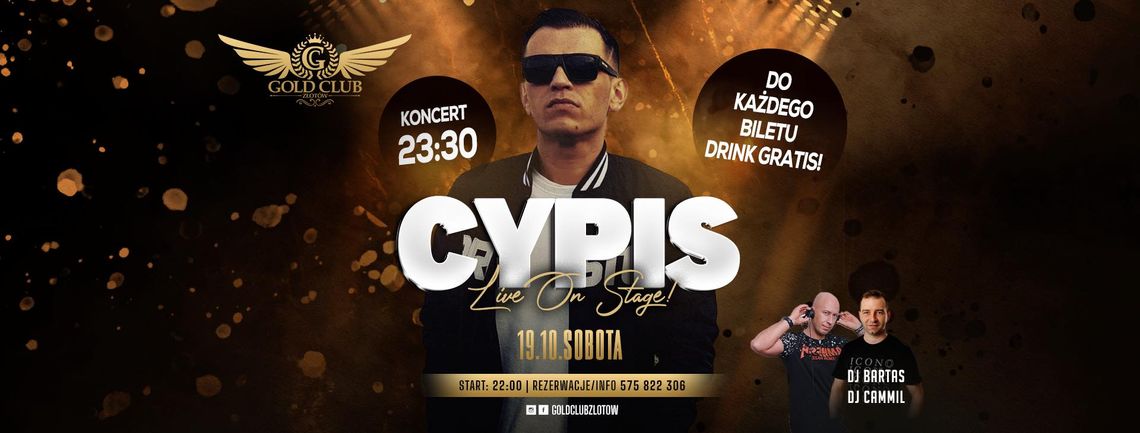 Cypis wystąpi w Gold Club Złotów