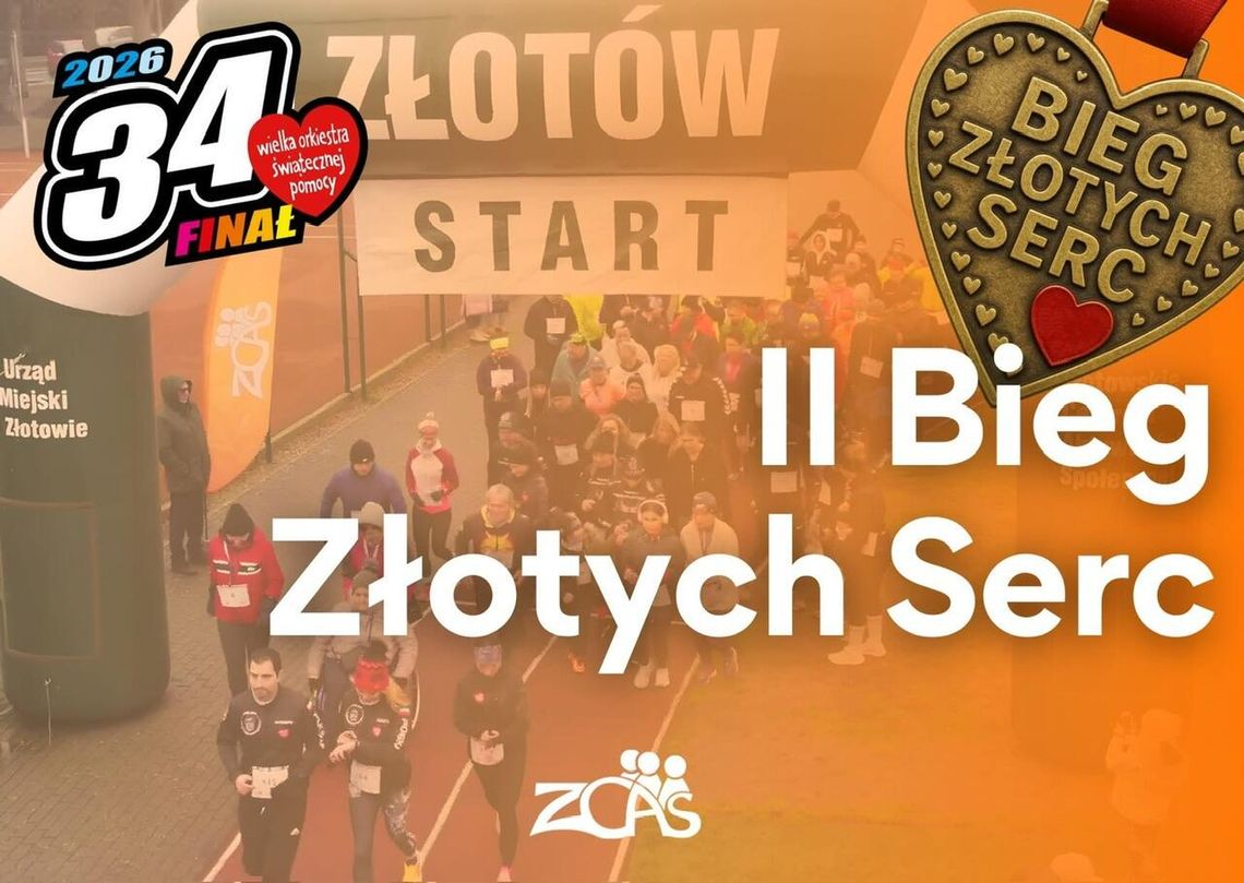 II Bieg Złotych Serc już 25 stycznia w Złotowie. Pobiegniemy dla WOŚP