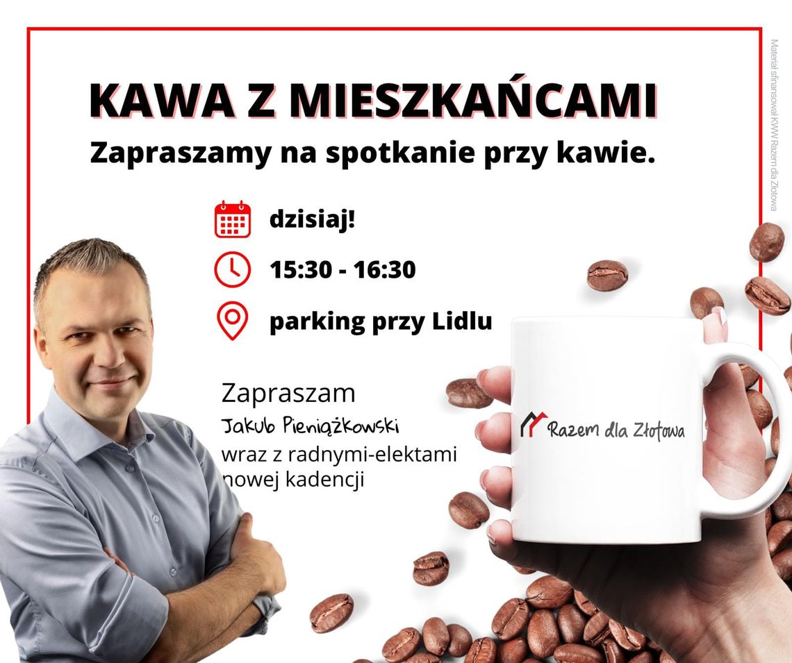 Jakub Pieniążkowski zaprasza na kawę