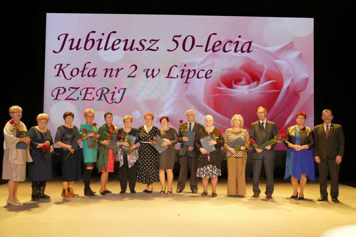 Jubileusz 50-lecia Koła Emerytów, Rencistów i Inwalidów nr 2 w Lipce