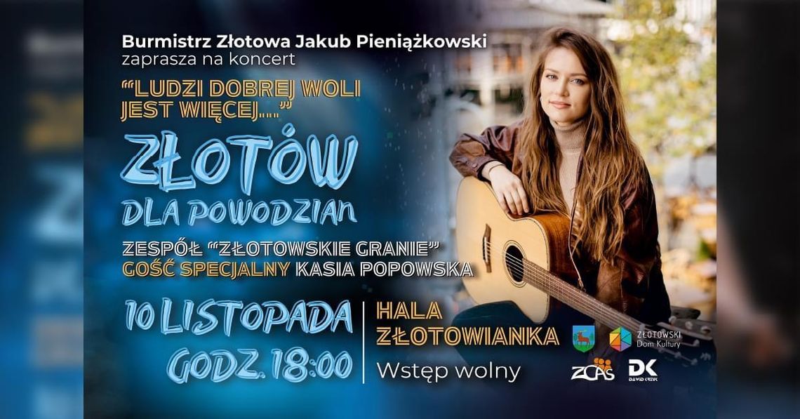 Koncert dla powodzian w Hali Złotowianka