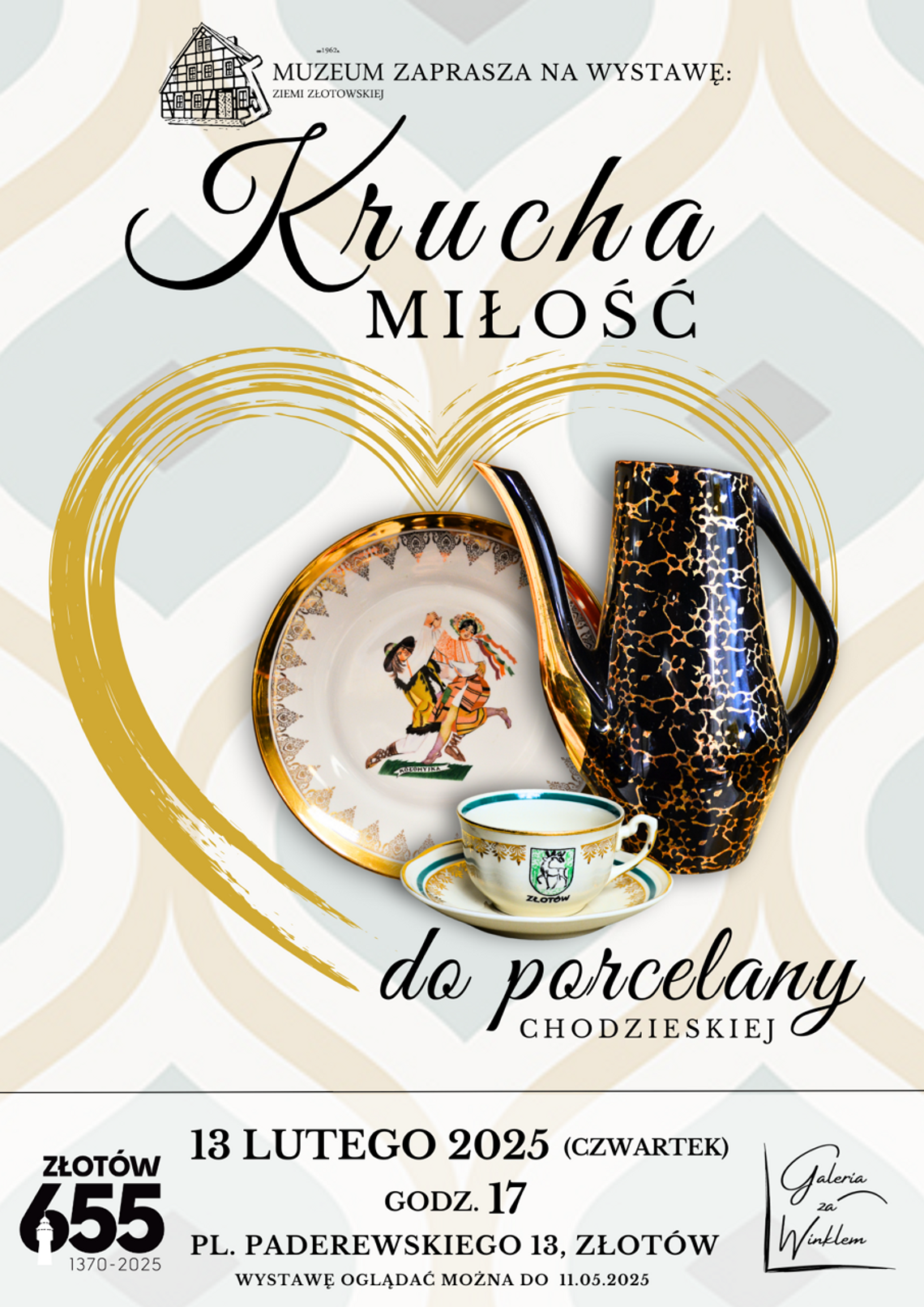 „Krucha miłość” do porcelany chodzieskiej – otwarcie wystawy czasowej w Galerii za Winklem