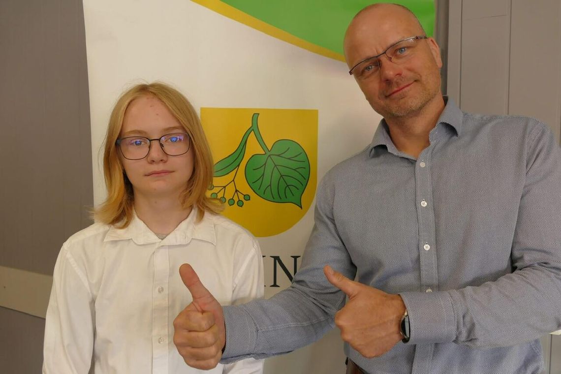 Mikołaj Ziach najlepszym absolwentem klas ósmych w gminie Lipka