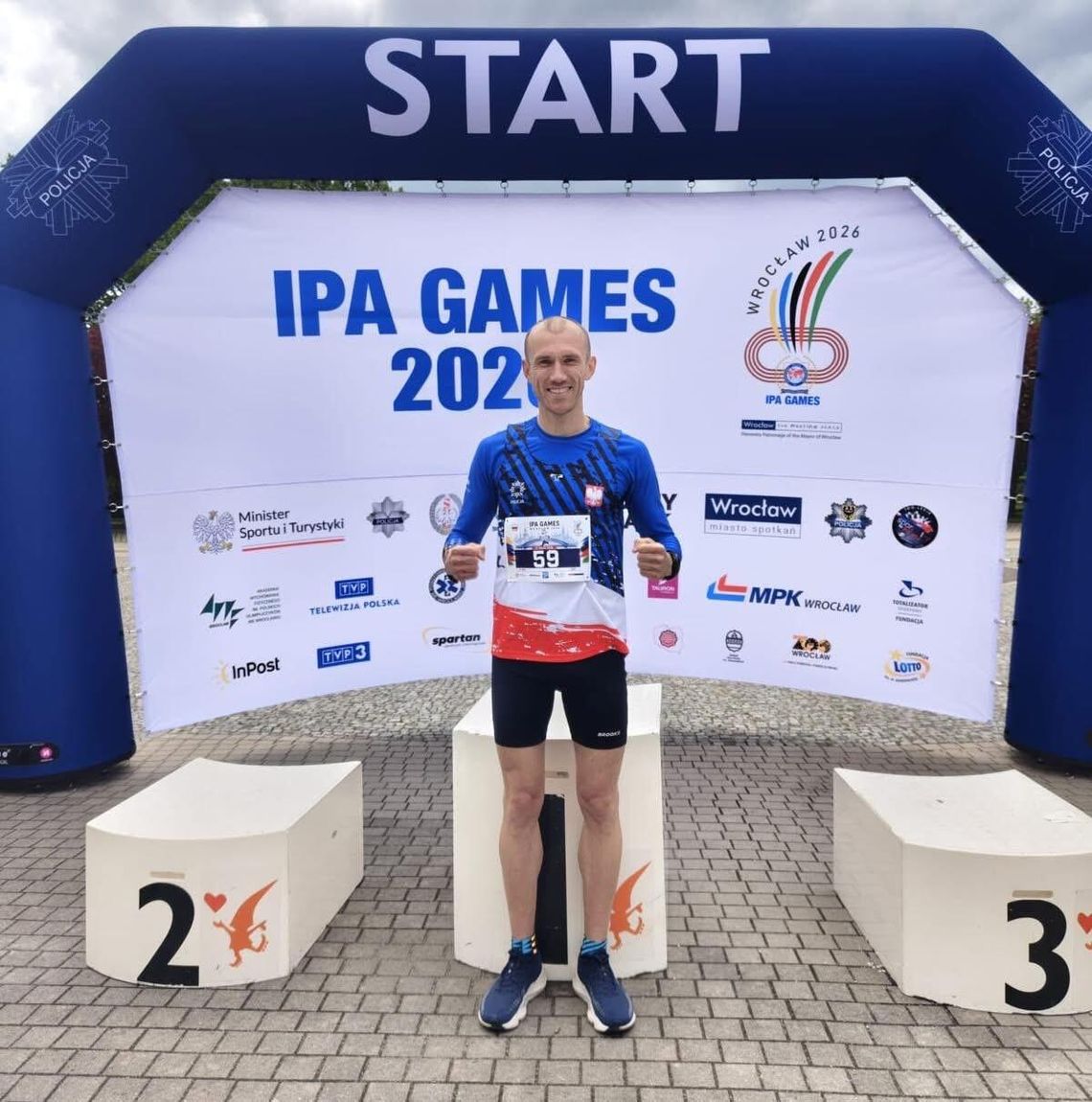 Mł. asp. Rafał Stachowski ze złotem podczas IPA Games 2026 we Wrocławiu