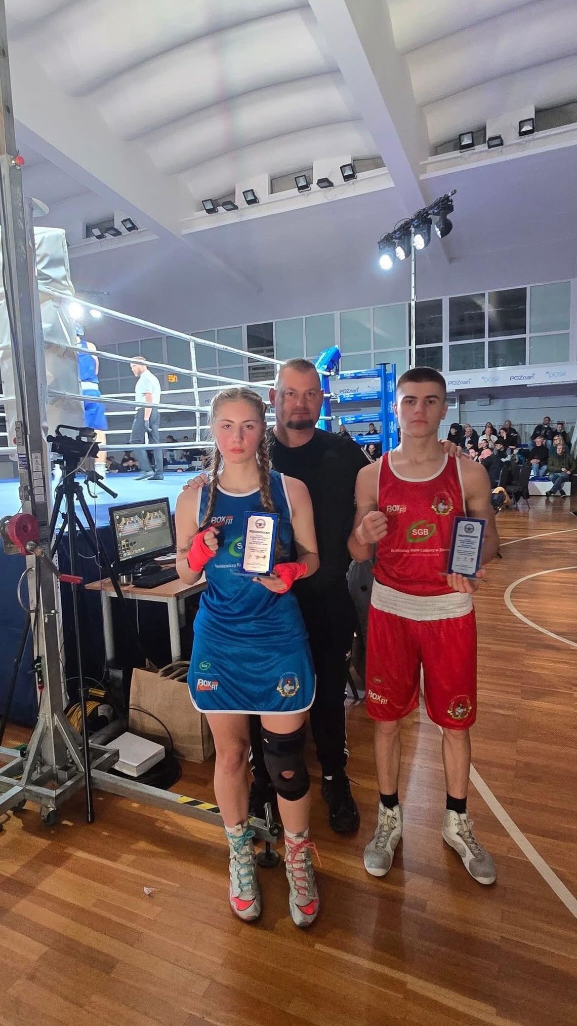 MLKB Sparta Złotów na jubileuszowym meczu bokserskim w Poznaniu MLKB Sparta Złotów na jubileuszowym meczu bokserskim w Poznaniu