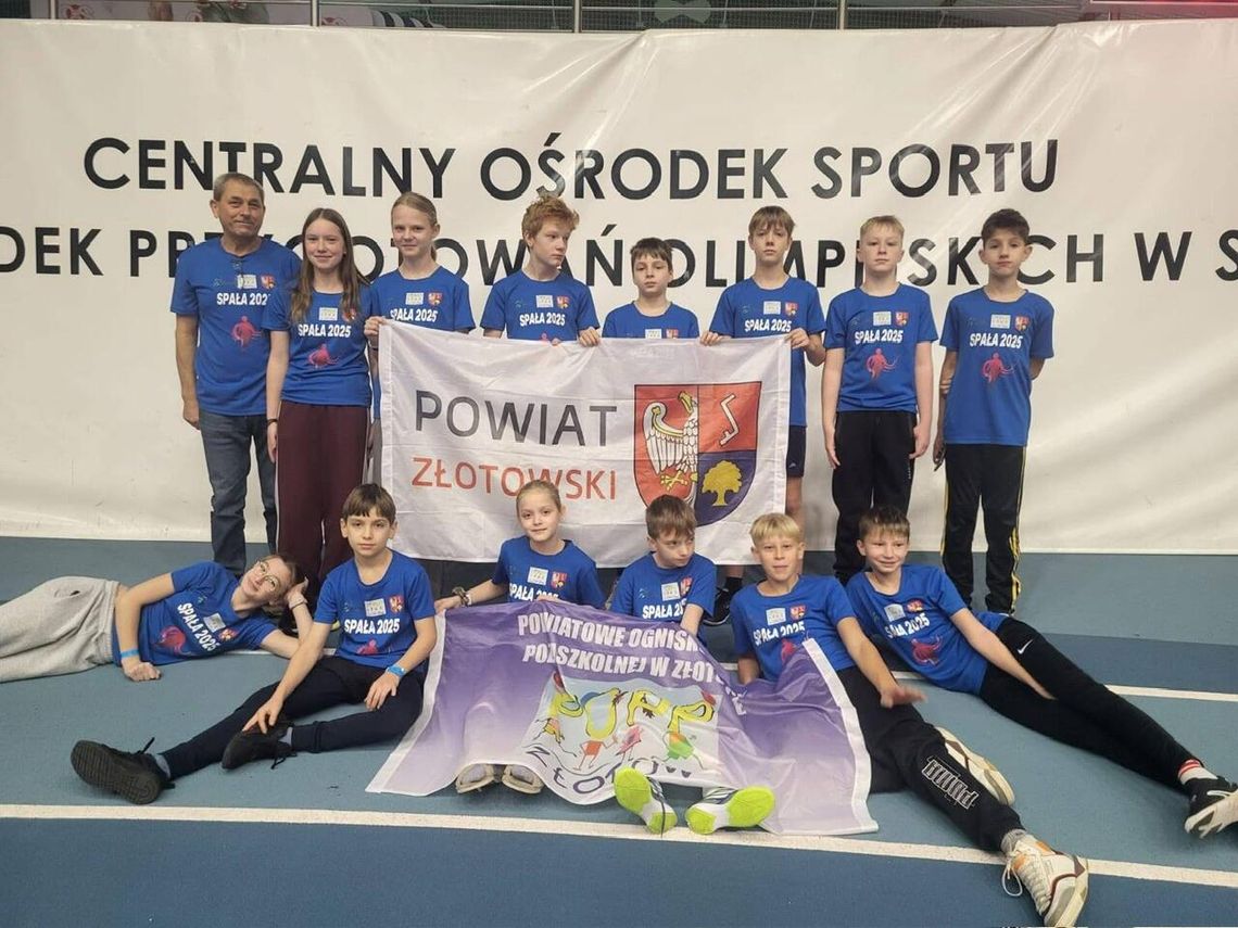 Młodzi lekkoatleci z powiatu złotowskiego z sukcesami w Spale