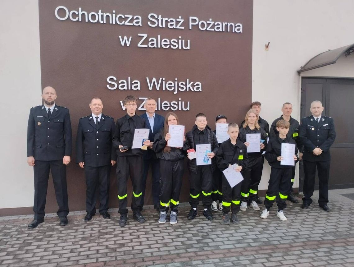 Młodzi strażacy sprawdzili swoją wiedzę. Gminne eliminacje OTWP w Zalesiu