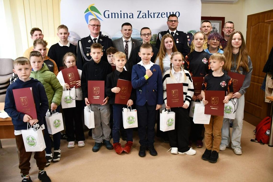 Młodzi znawcy pożarnictwa rywalizowali w Zakrzewie