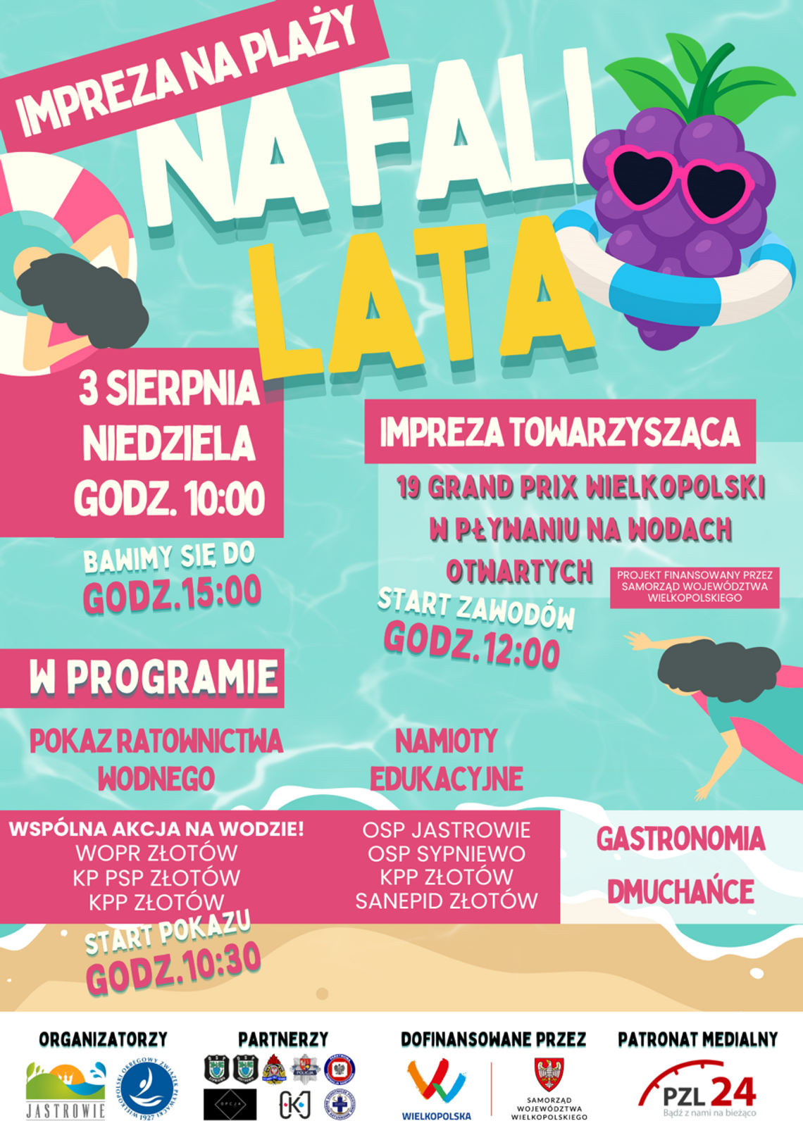 Na fali lata - impreza na plaży w Jastrowiu