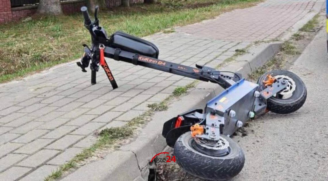 Nastolatkowie na jednej hulajnodze zderzyli się z autem. Sprawa trafi do sądu rodzinnego