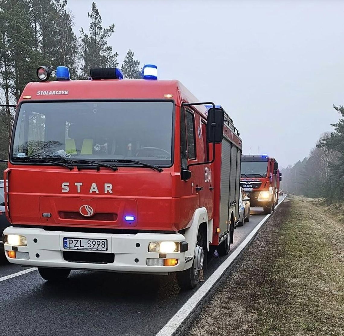 Niebezpiecznie na drogach powiatu. Dwa groźne zdarzenia