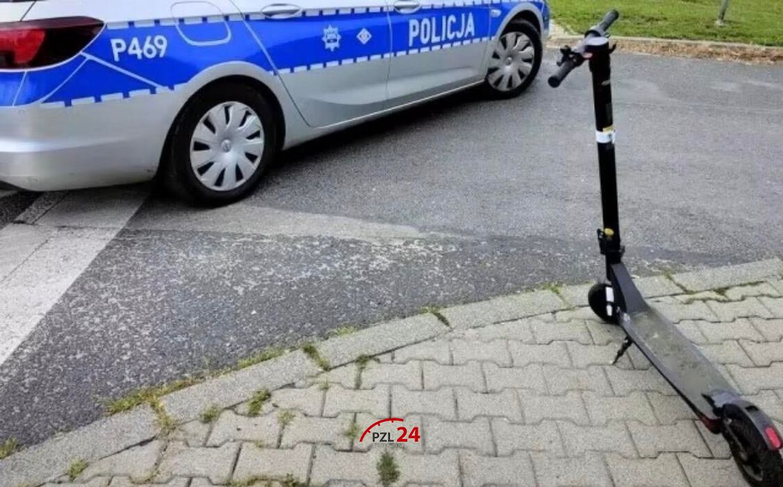Nieodpowiedzialność na hulajnodze elektrycznej. 59-latek miał blisko 2 promile