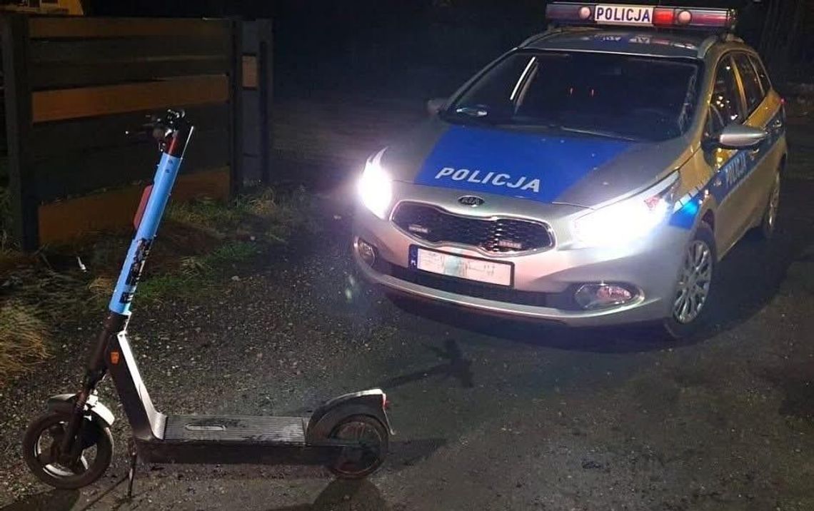 Nietrzeźwi kierowcy hulajnóg elektrycznych zatrzymani w powiecie złotowskim